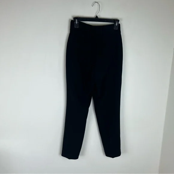 Aritzia Babaton Black Creased High Rise Trousers Pants Size 2 - Picture 6 of 9